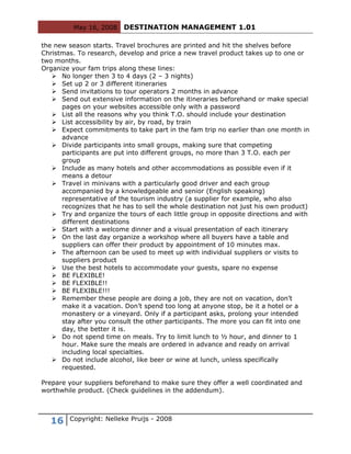 Destination Management 101