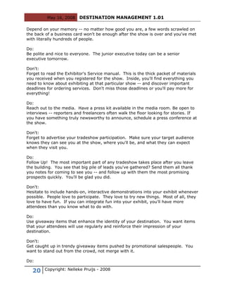 Destination Management 101