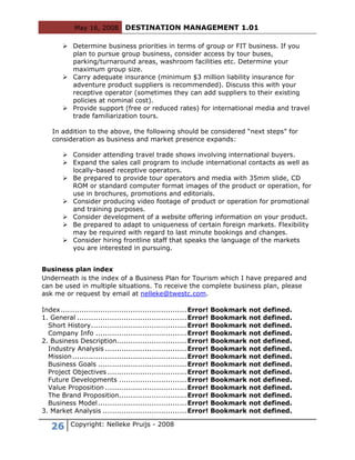 Destination Management 101