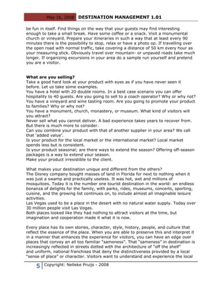 Destination Management 101