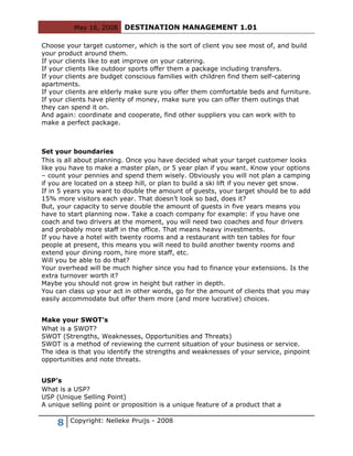 Destination Management 101