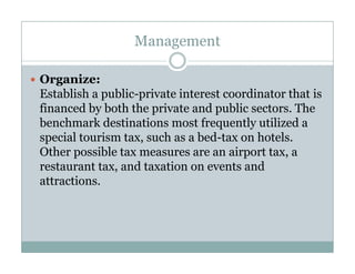 Destination Management Course