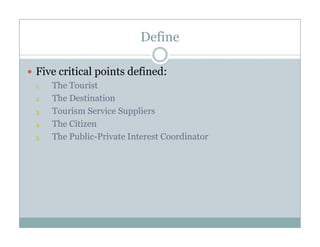 Destination Management Course