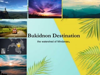 Bukidnon Destination
the watershed of Mindanao.
 