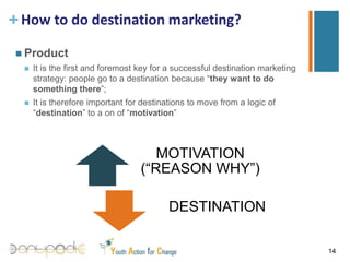 Definition of a pricing strategy of the destination (positioning)