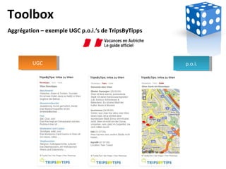 Toolbox Aggr é gation – ex e mple UGC p.o.i.‘s  de T rips B y T ipps p.o.i. UGC 