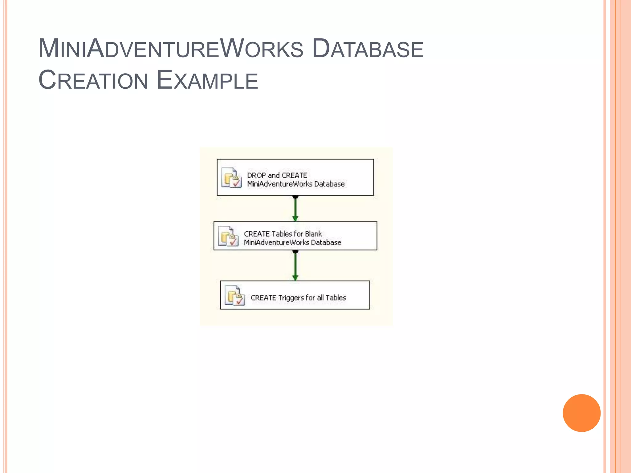MiniAdventureWorks Database Creation Example