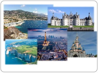 Nº 3 França
 França possui um património histórico-cultural e
paisagístico muito rico. Podemos encontrar desde
lindas falésias a praias, castelos antigos, parques de
diversões e românticas cidades. As suas atrações
poderão ser uma das principais razões para estar em
terceiro lugar nas preferências dos portugueses, além
disso trata-se de um destino barato devido à sua
proximidade e existem muitos portugueses imigrantes
no país, o que leva a que familiares visitem a região.
 