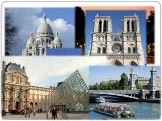 Nº 3 Paris
 Paris é a cidade do amor. Devido ao
romantismo que a cidade transmite, esta é a
preferida de muitos casais É um local perfeito
para namorar, passear e desfrutar da boa
cozinha francesa e seus cafés típicos. Aqui
podemos visitar o museu do Louvre, a Torre
Eiffel, Notre Dame, o Arco do Triunfo e a
Basílica de Sacre Coeur.
 