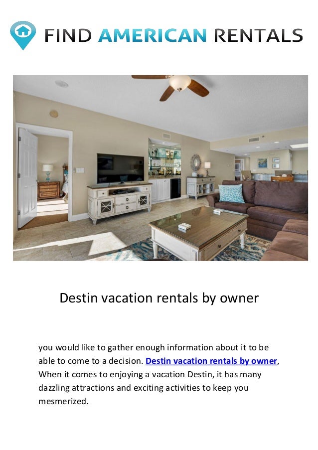 Destin Vacation Rentals By Owner