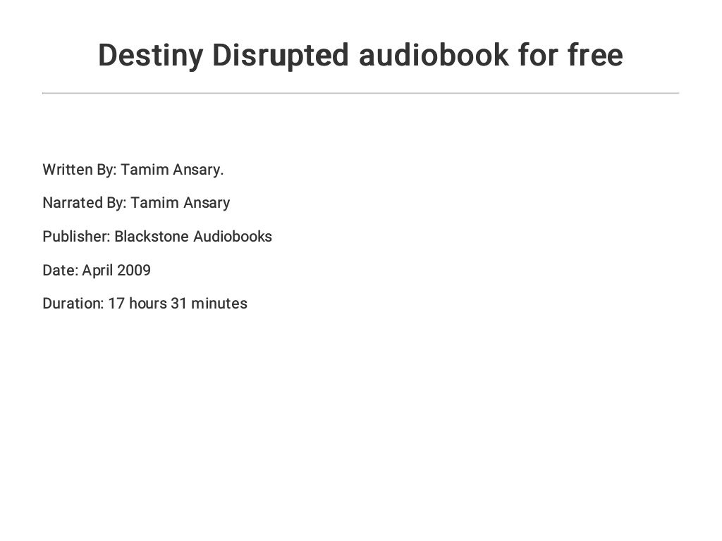 destiny disrupted by tamim ansary