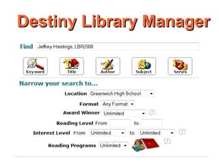 Destiny Library Manager 