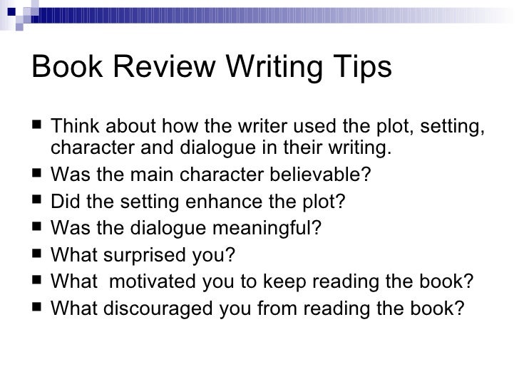 Book review writers
