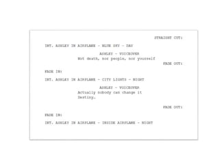 Destiny’s End Script