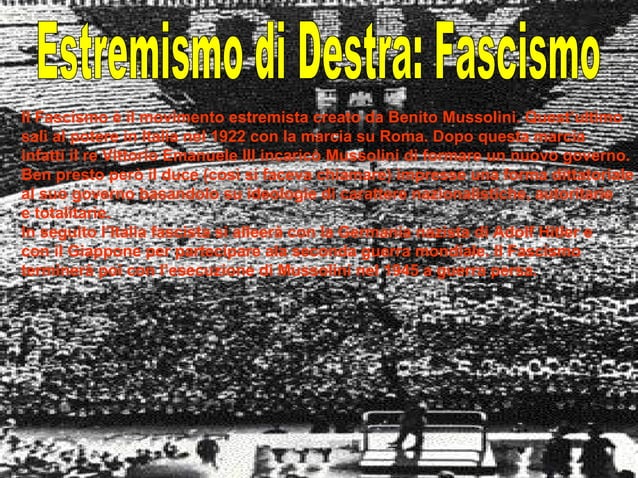 Politica Di Destra E Di Sinistra Destra e sinistra nella storia | PPT