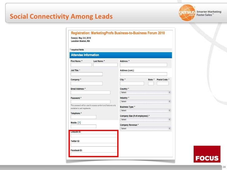 Social Connectivity Among Leads<br />