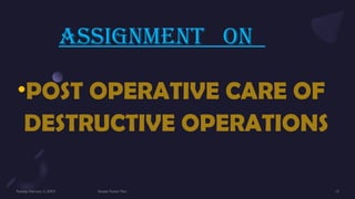 Dustructive Operations destructive operations.pptx PREPARED BY ASEYA FAREED | PPTX