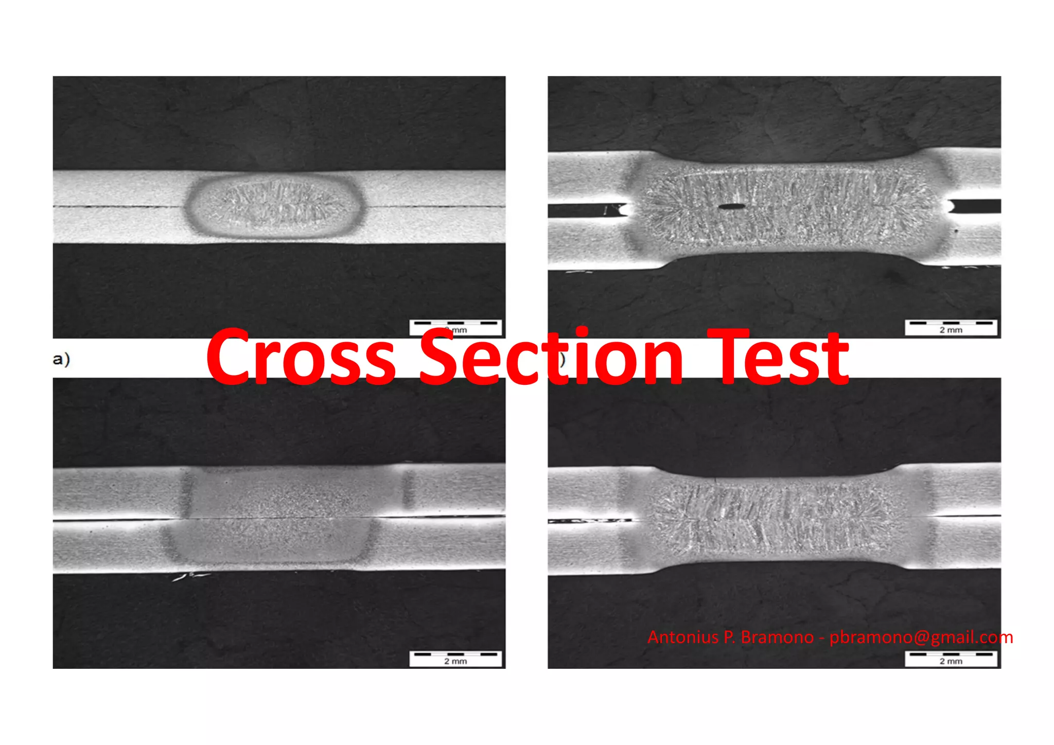 Cross Section Test
Antonius P. Bramono - pbramono@gmail.com
 