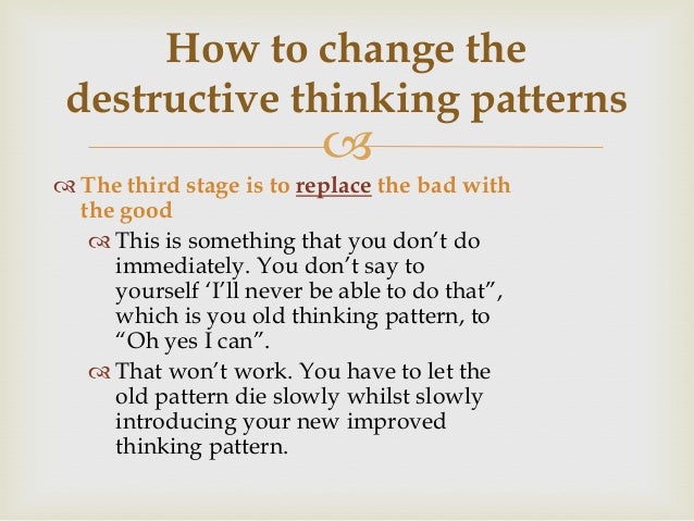 Destructive thinking meaning image