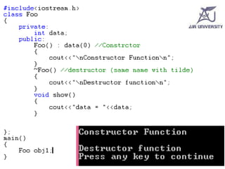 Understanding Destructors and Object Management in C++ Programming | PPTX