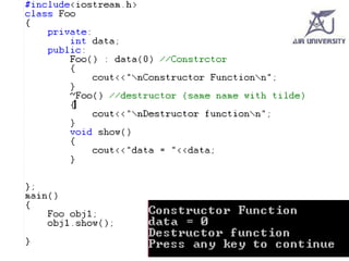 Understanding Destructors and Object Management in C++ Programming | PPTX