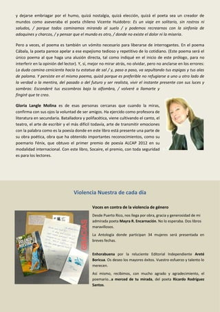 De Sur a Sur Poesía y Artes Literarias. Revista Digital #10