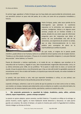 De Sur a Sur Poesía y Artes Literarias. Revista Digital #10