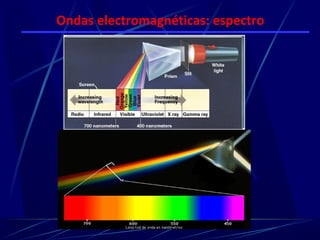 Ondas electromagnéticas: espectro
 