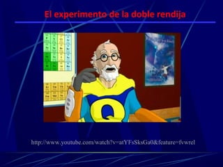 El experimento de la doble rendija




http://www.youtube.com/watch?v=atYFsSksGa0&feature=fvwrel
 