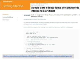 Quem usa?
Desvendando o Python • Rodrigo Lira
http://www.tecmundo.com.br/inteligencia-artificial/89172-google-distribuindo-software-inteligencia-artificial-graca.htm
 
