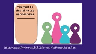 https://martinfowler.com/bliki/MicroservicePrerequisites.html
 