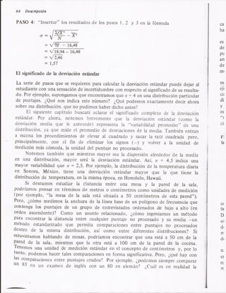 Desviacion estandar