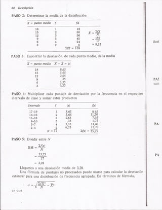 Desviacion estandar