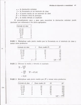 Desviacion estandar