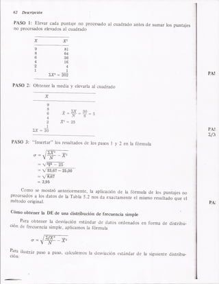 Desviacion estandar