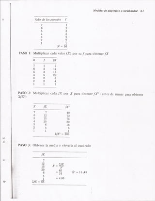 Desviacion estandar