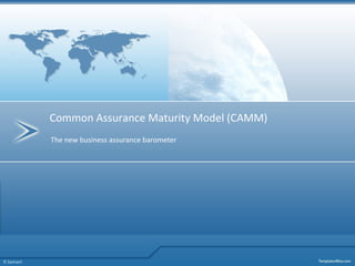 The new business assurance barometer Common Assurance Maturity Model (CAMM) R Samani 