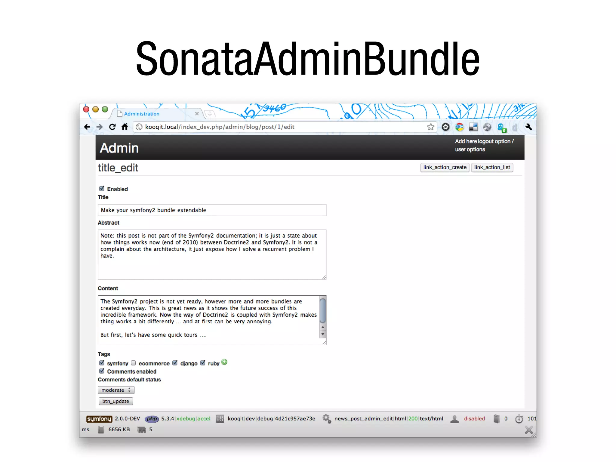 Desymfony 2011 - Habemus Bundles