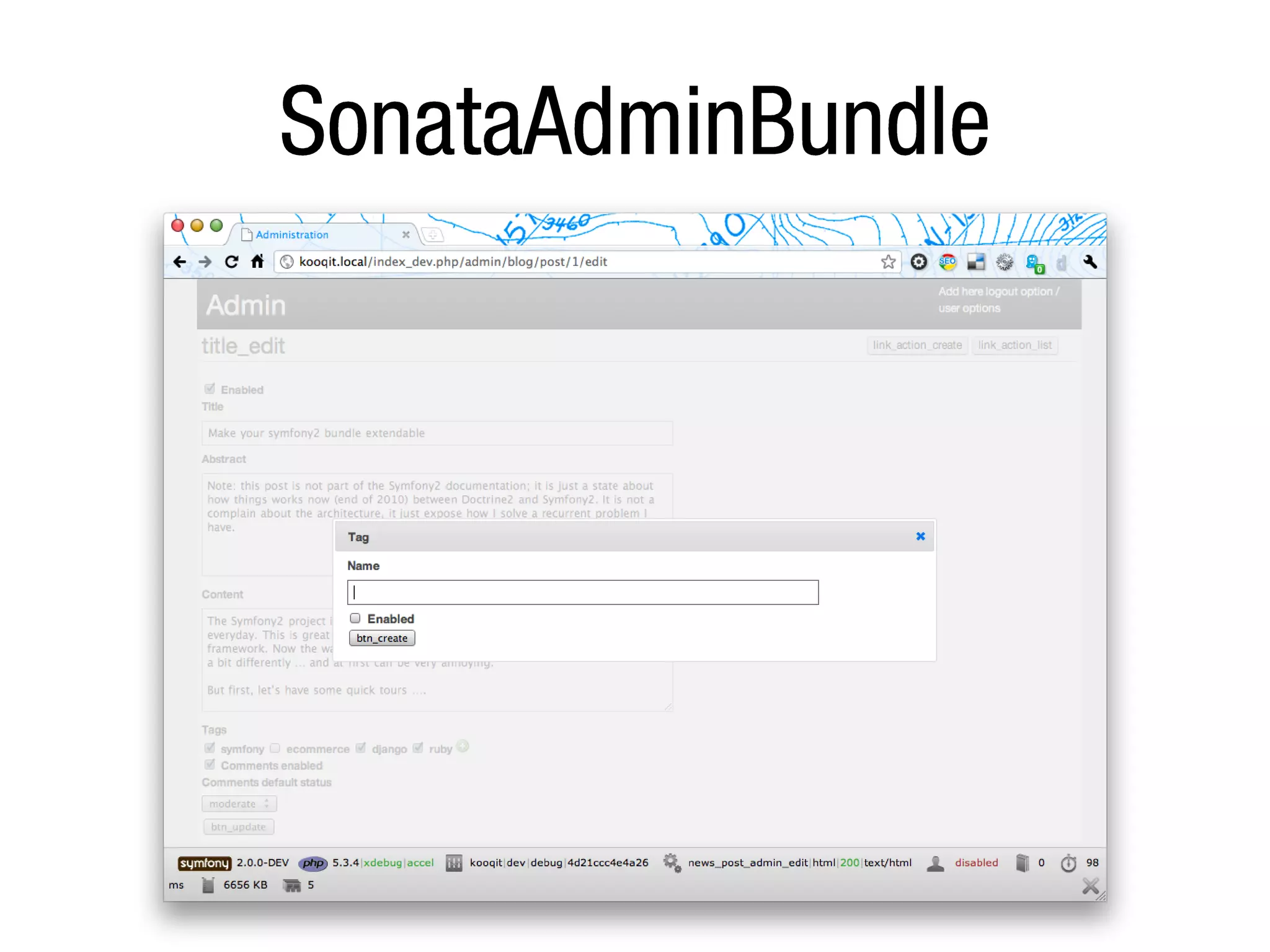 Desymfony 2011 - Habemus Bundles