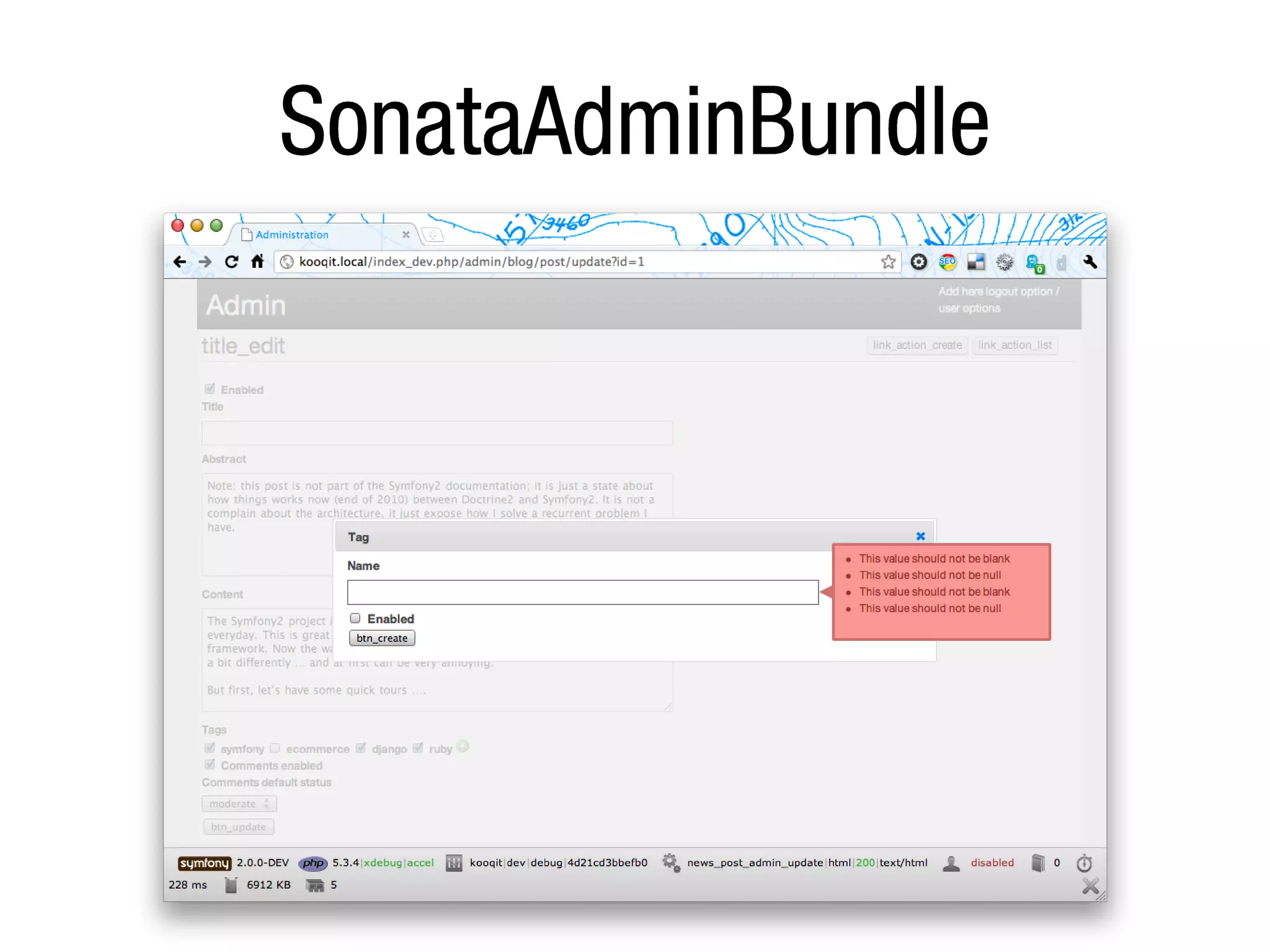 Desymfony 2011 - Habemus Bundles