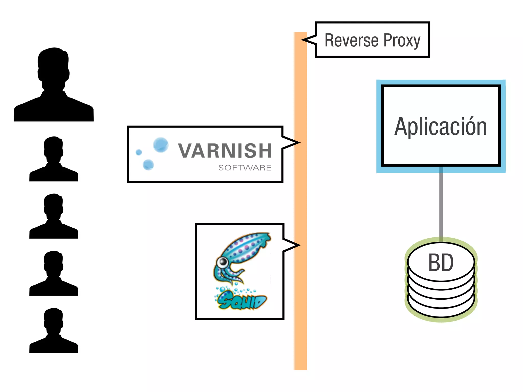 Reverse Proxy



         Aplicación




                BD
 