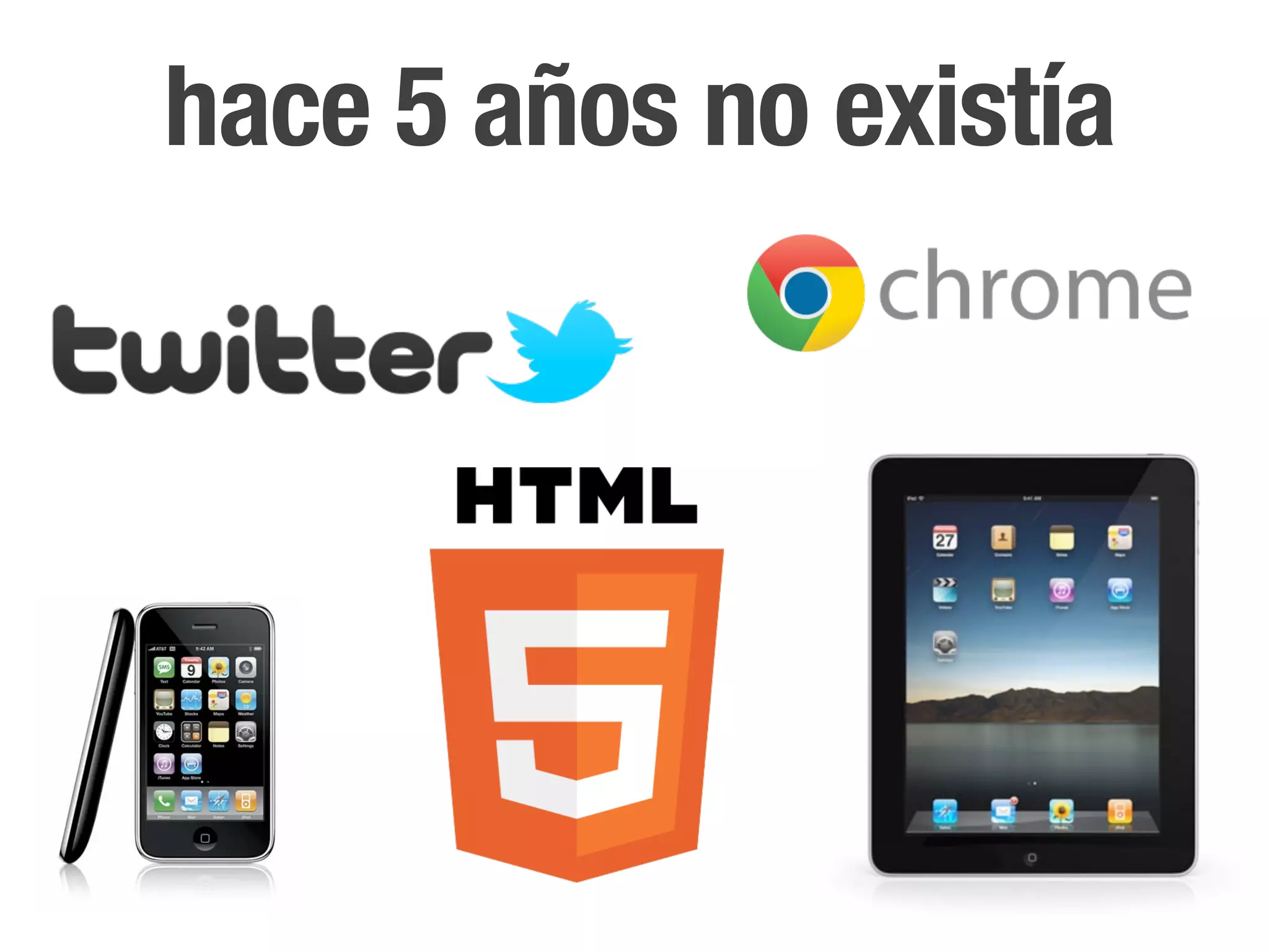 hace 5 años no existía
 