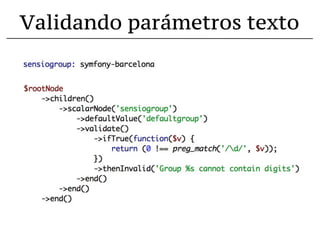 Validando parámetros texto
 