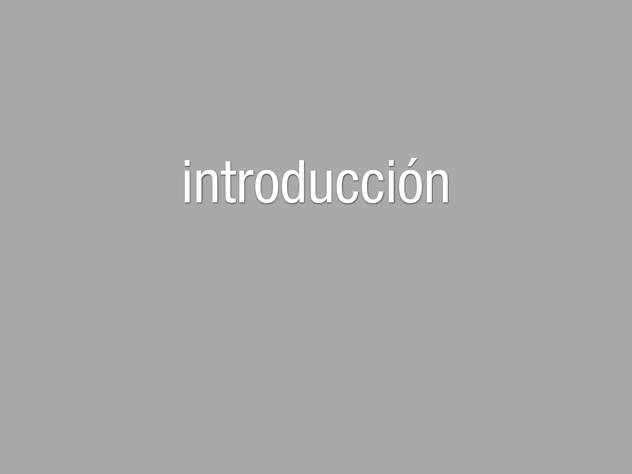 introducción
 