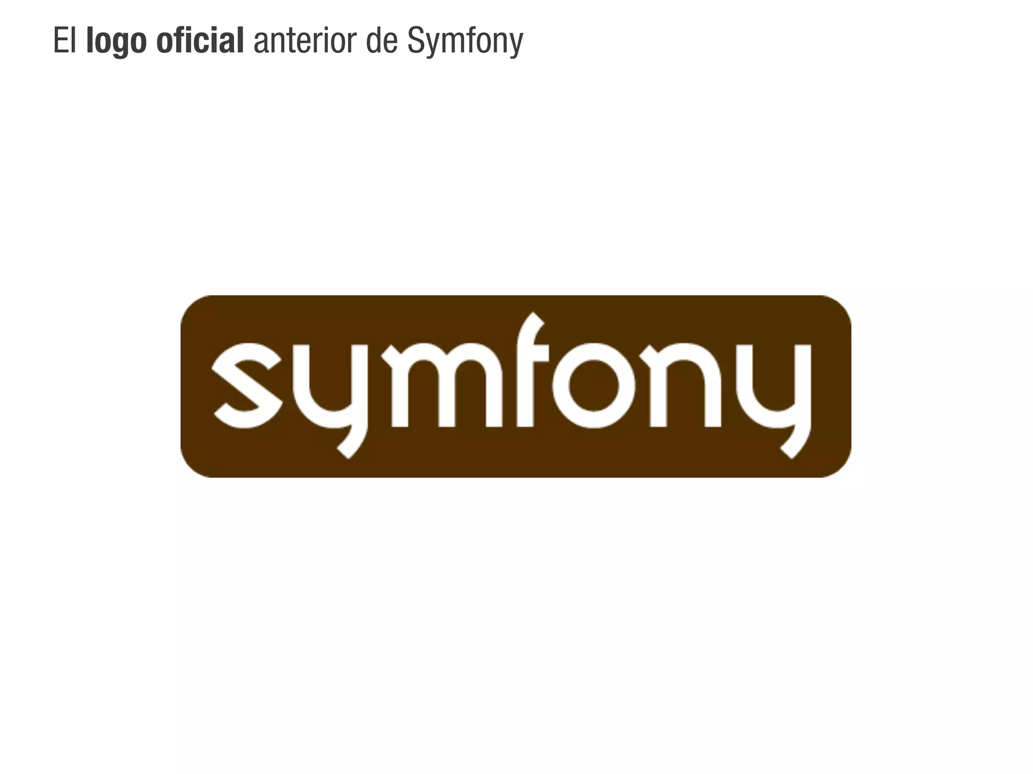 El logo oficial anterior de Symfony
 
