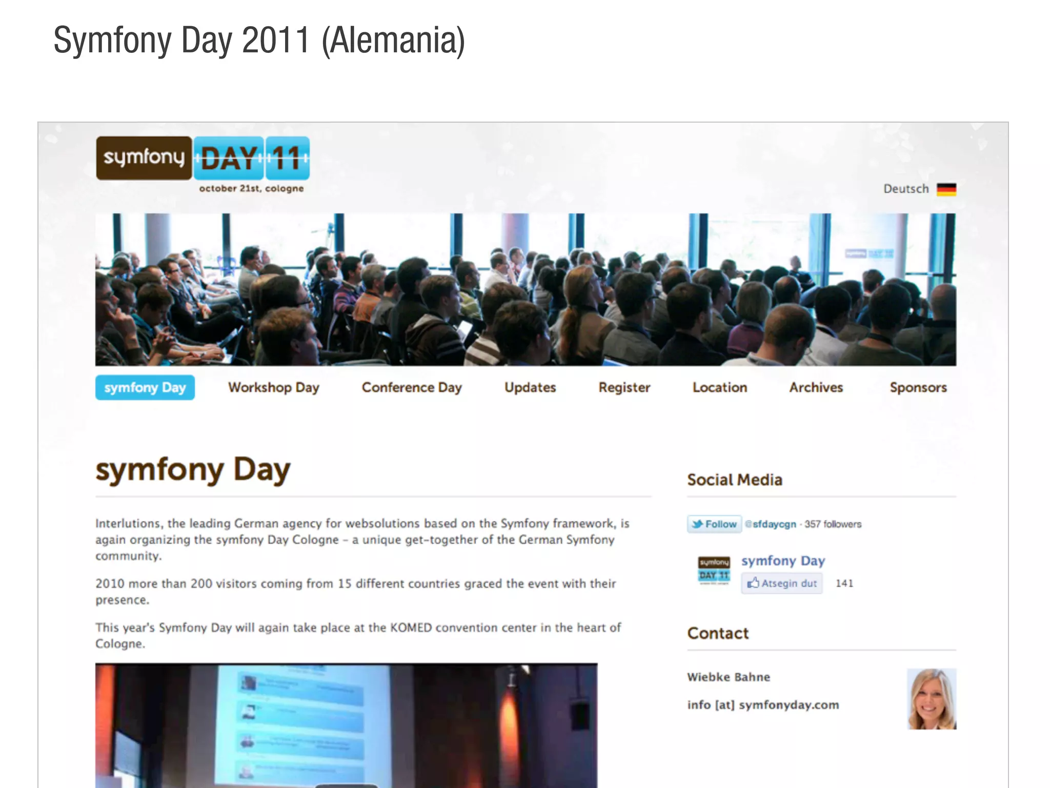 Symfony Day 2011 (Alemania)
 