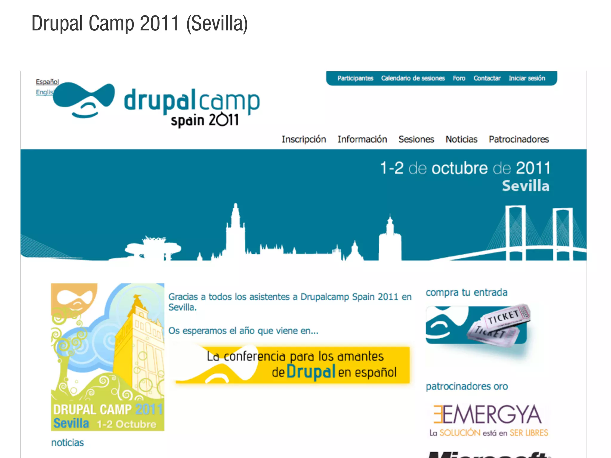 Drupal Camp 2011 (Sevilla)
 
