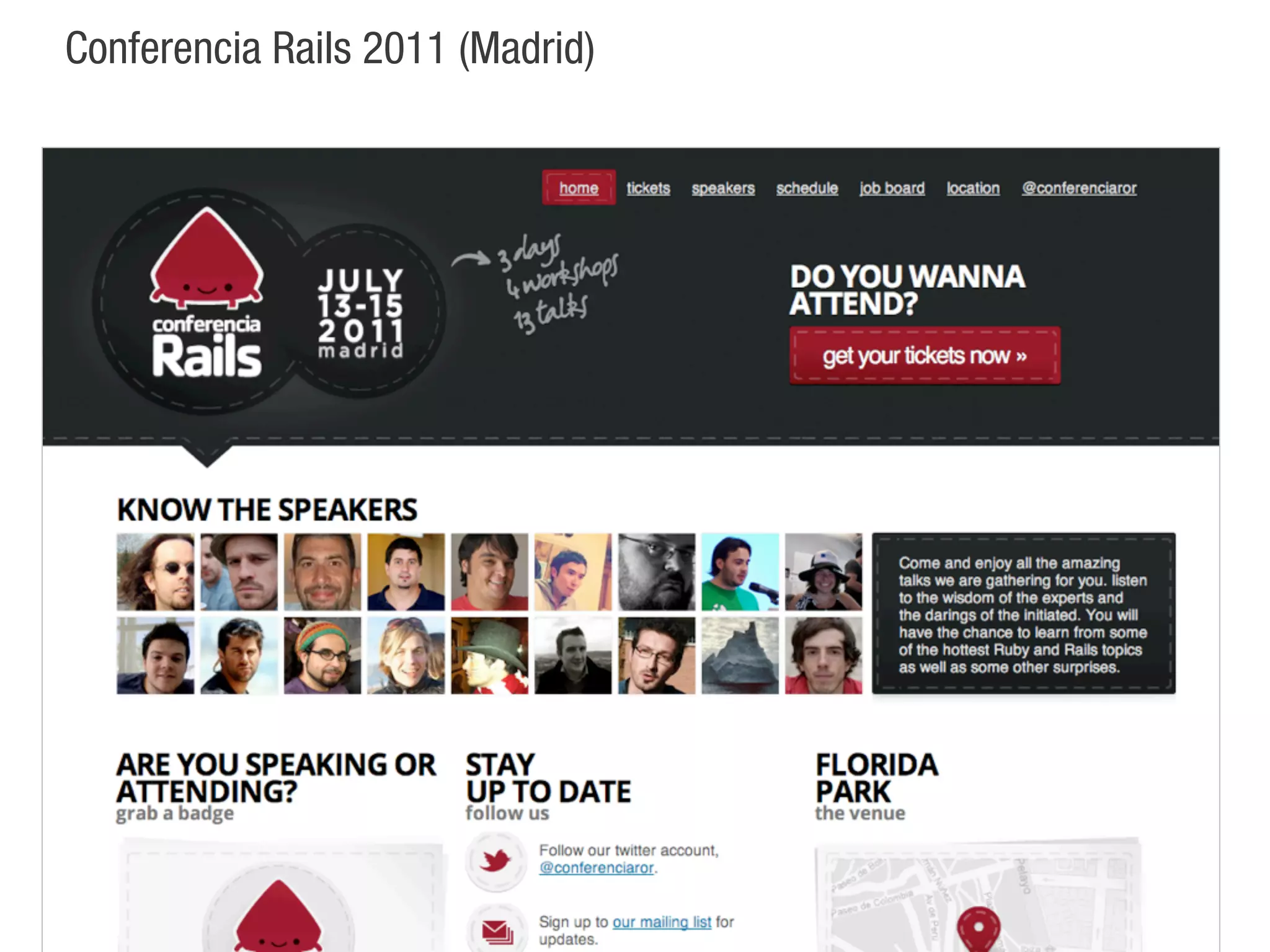 Conferencia Rails 2011 (Madrid)
 