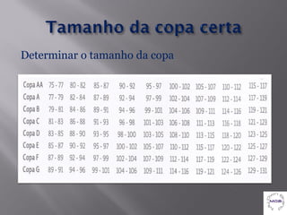 Determinar o tamanho da copa
 