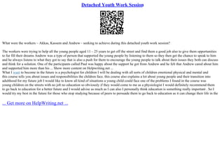 Detached Youth Work Session | PPT